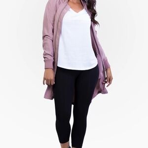 Belly Bandit Black Mother Tucker Postpartum Compression Capri Leggings Sz Small